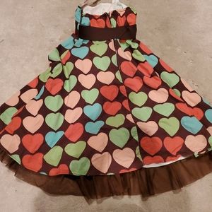 Rare editions halter heart shape dress